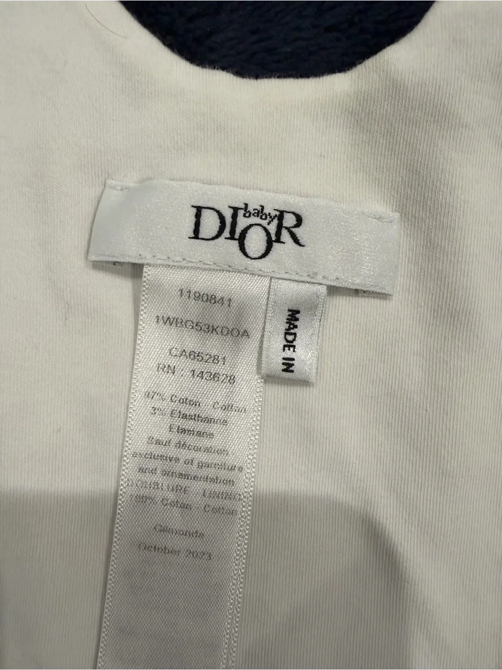 Dior Baby Bib
